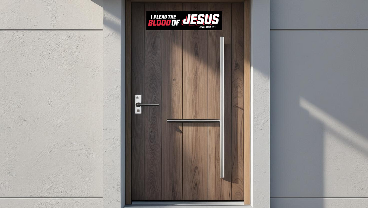 I PLEAD THE BLOOD OF JESUS STICKER