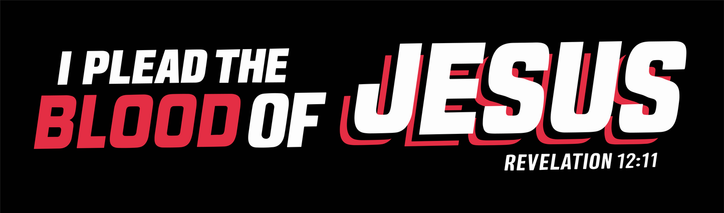 I PLEAD THE BLOOD OF JESUS STICKER