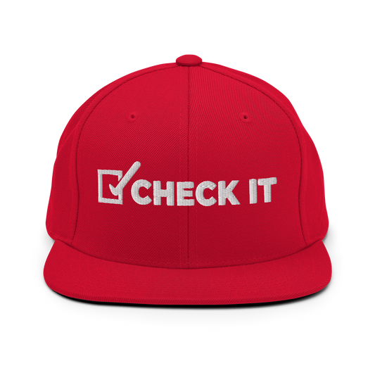 RED & WHITE CHECK IT