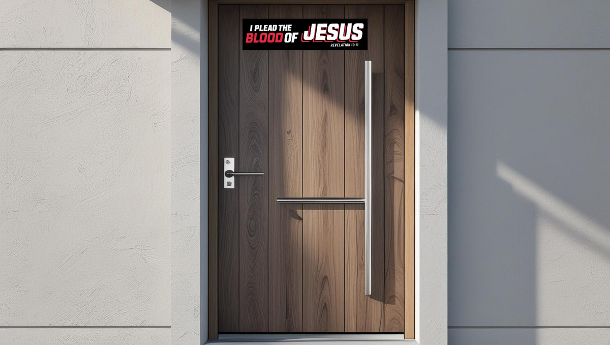 I PLEAD THE BLOOD OF JESUS STICKER