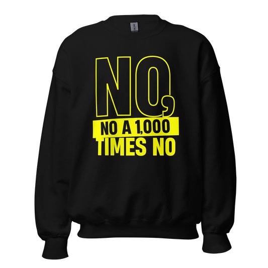 NO NO A 1000 TIMES NO